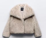 ZARA Faux Fur Coat Photo 0