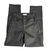 Free People We The Free Pacifica High Rise Slim Straight Leg Faux Leather Y2K‎ Photo 0