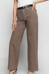 Reformation Cowboy High Rise Wide Leg Pant Size 29 Photo 0