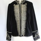 Rare Zara Black Military Jacket NWT Photo 0