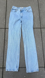 Abercrombie 90s Straight Ultra High Rise Jeans 27 4 Long Light Wash Photo 0