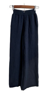 Naadam 100% Cashmere Washable Pants in Indigo Wide Leg Womans XXS Photo 0