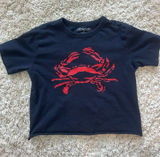 Navy and red crab tee Photo 0