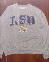 LSU Hoodie Gray Photo 0