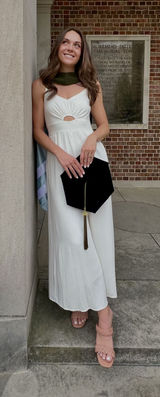 White cutout jumpsuit Photo 0