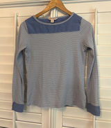Brooks Brother Blue And White Stripe Top Size‎ XS Photo 0
