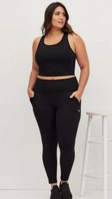 Torrid Black Performance Core Full Length Legging With Patch Pockets 4X Photo 0