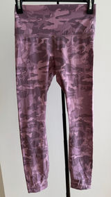 Lululemon Wunder Under Purple Camo Leggings Size 6 Photo 0