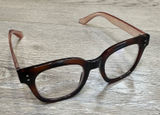 Madison Avenue‎ Square Tortoise Pink Blue Light Glasses DI P 25PL8822B Women Photo 0
