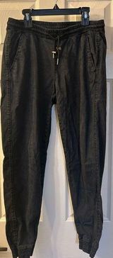Zara Jogger elastic waist black pants Size XS Photo 0