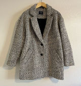 Abercrombie and Fitch Textured Oversized Wool Blend Blazer Jacket Photo 0