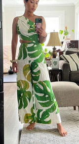 Farm Rio Wide Leg Monstera Jumpsuit Photo 0