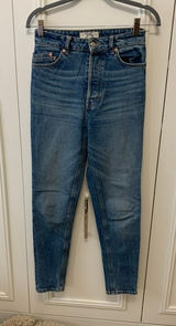 We The Free Jeans Women's High Waist Straight Leg‎ Denim Jeans Blue Size 25 Photo 0