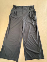 Halara Blue Gray Wide Leg Pleated Elastic Waist Trousers Pants‎ 1X Regular 0528 Photo 0