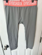 GYMSHARK Women Leggings Large gray Stretch Fit Workout pants leggings Photo 0