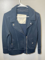 Abercrombie &‎ Fitch Women's Moto Style Navy Blue Long Sleeve Jacket Size Large Photo 0
