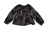 Anthropologie Maeve Boho Sheer Printed Peasant Top Small Photo 0
