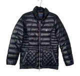 Polo Ralph Lauren Puffer Jacket Women Medium Black Excellent Down Quilted Coat Photo 0