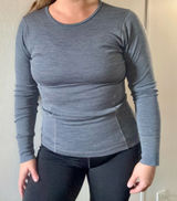 Woolx Women's Merino Wool Long Sleeve Shirt Gray Base Layer Size Small Photo 0
