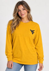 Victoria Secret Love Pink 5th & Ocean West Virginia Spirit Jersey Sequin EUC Photo 0
