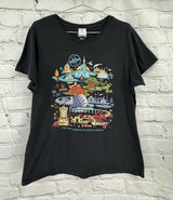 Disney World T-Shirt Ladies XL Black The Most Magical Place in the World Photo 0