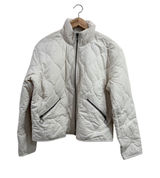 Lucky‎ Brand Cream Quilted Jacket Womens Small Off White Cotton Full Zip Photo 0