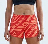 Nike Dri-FIT Running Shorts Red Orange Geometric Graphic Print Size Small Photo 0
