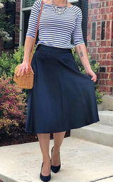Old Navy Navy White Striped Bateau Neck Top Size S Photo 0