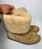 UGG Classic Tall 5815 Boots Women Size 10 Chestnut Tan Good Suede Shearling Photo 0