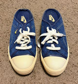 VTG Vintage 2002 Nike Hermosa Blue Denim Slip-on Mules Lace Up Size 9 143028-471 Photo 0