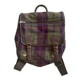GAP Wool Blend Double Flap Plaid Backpack Photo 0