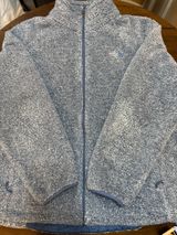 The North Face Jacket Womens XXXL Blue White High Pile Fleece Full Zip NFOOC782 Photo 0