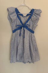 blue and white boutique romper Photo 0