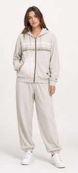 Aviator Nation 5 Stripe‎ Vintage White Hoodie Small Sweatpants Large Set Photo 0