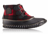 Sorel Out ‘n About Buffalo Plaid Waterproof Boots in Black Red Size 6‎ Photo 0