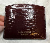 KATE SPADE New York Sylvia Croc-Embossed Cardholder Photo 0