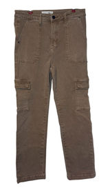 Risen Womens Pants High Rise Cargo Roll Up Slim‎ Straight Leg RDP5644 Tan 9/29 Photo 0
