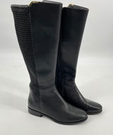 Cole Haan Black‎ Leather Knee High Riding Boots Women's Size 6B Equestrian Photo 0
