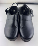Spring Step Womens Black Leather Clog Shoes Comfort Arch Support‎ Size 9.5 Nurse Photo 0
