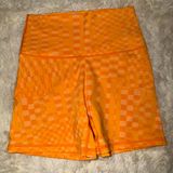 Aerie Orange Checkered Shorts Size Medium NWOT Photo 0