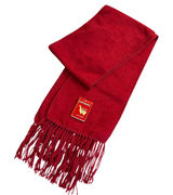Capchatex Peru Alpaca Wool Scarf Unisex Winter Handmade Red Fringe Holiday Gift Photo 0