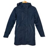 The North Face Parka Jacket Coat Women Navy Blue Hood Insulated NO‎ FUR TRIM Sml Photo 0
