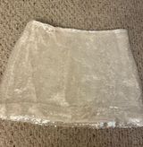 White sequin skirt Photo 0