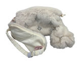Victoria's Secret Travel Accessories Set Womens OS Cream Luxe Plush 3-Piece Gift Photo 0
