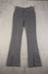 Maeve by Anthropologie‎ Women US Sz 2 Seamed Flare Pants Ankle Grey Tweed Office Photo 0