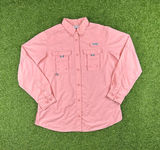 Columbia Sportswear pink long sleeve button up Shacket Photo 0