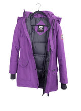 Canada Goose Women’s Purple Down Parka with Fur Trim Hood (XS/TP) Photo 0