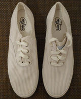 Sperry Top-Sider size 9 1/2 pale pink & white stripe NWOT Photo 0