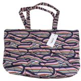 Vera Bradley Retro Ribbons Small East West‎ Tote Ultralight Quilted Bag New NWT Photo 0
