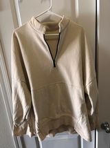 Tan Quarter zip Sweatshirt Size XXL Photo 0